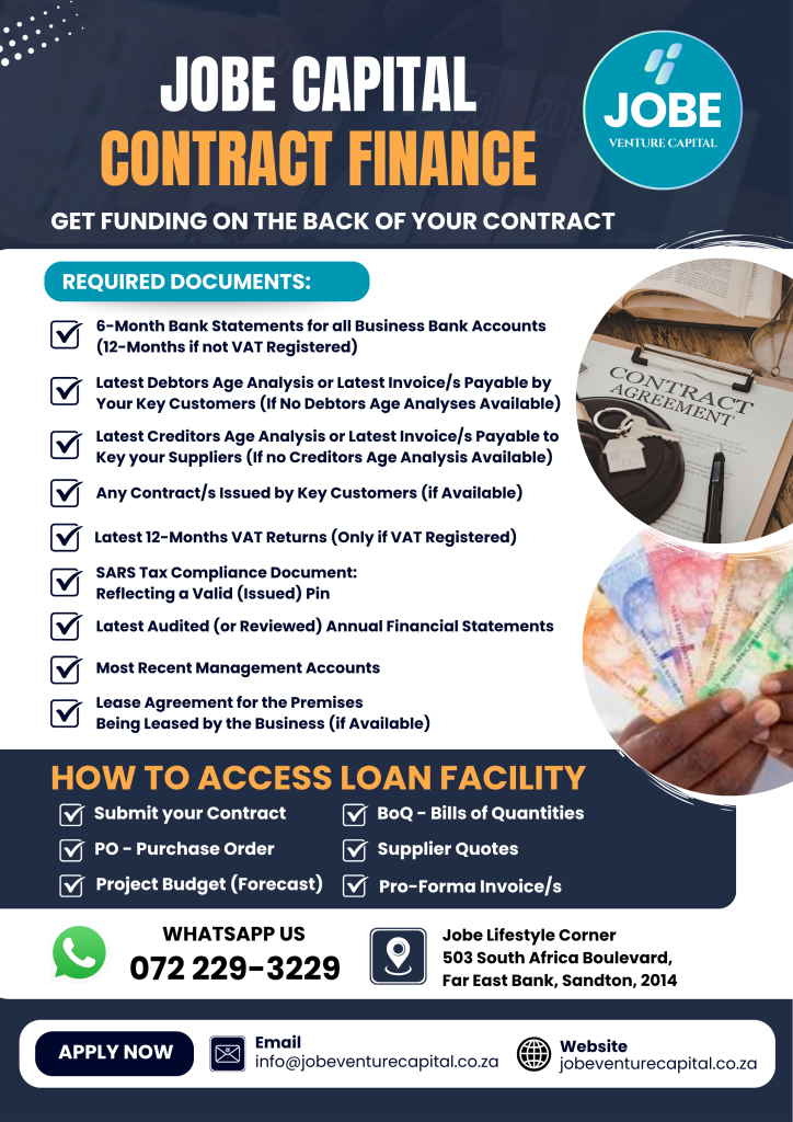 Jobe Capital Contract Finance