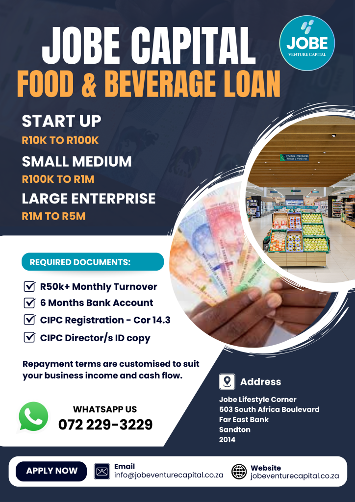 Jobe Capital Food & Beverage Loan