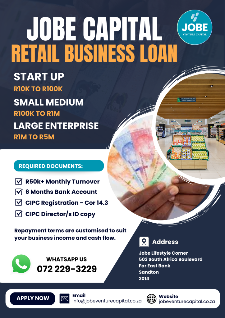 Jobe Capital Retail Business Loan
